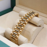 Rolex - Unworn Yellow Gold Day-Date 36 Green Ombré Diamond Dial 128398TBR