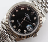 Rolex - Pre-owned Datejust 41 Black Diamond Dial Jubilee Bracelet 126334