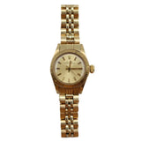 Rolex - Pre-owned Yellow Gold Oyster Perpetual Champagne Index Dial 6719