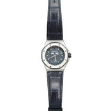 Audemars Piguet - Pre-owned Stainless Steel Royal Oak Offshore Triple Calendar 38mm Blue Dial 25808ST