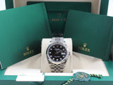 Rolex - Unworn Datejust 36 Black Diamond Dial Jubilee Bracelet 126234