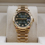 Rolex - Unworn Datejust 31 Green Diamond Dial Presidential Bracelet 278278