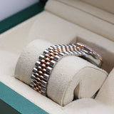 Rolex - Unworn Two Tone Rose Gold Datejust 31 Mother of Pearl Diamond Dial Diamond Bezel 278381RBR
