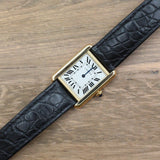 Cartier - Pre-owned Yellow Gold Tank Solo Small 24 x 31mm w1018755