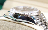 Rolex - Pre-owned Stainless Steel Lady-Datejust 28mm Dark Grey Roman Dial Jubilee Bracelet 279174