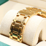 Rolex - Pre-owned Yellow Gold Day-Date Masterpiece Silver Diamond Dial Diamond Bezel 18948