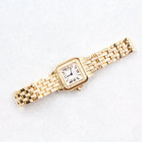 Cartier - Unworn Yellow Gold Panthère Small 30.3 x 22mm White Dial Diamond Bezel WJPN0059