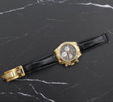 Rolex - Pre-owned Yellow Gold Daytona 40mm Tahitian Mother of Pearl Roman Dial 116518