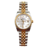 Rolex - Unworn Two Tone Yellow Gold Datejust 36 Mother of Pearl Diamond Dial Jubilee Bracelet 116233 NOS FULL STICKERS