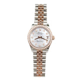 Rolex - Unworn Two Tone Rose Gold Datejust 31 Mother of Pearl Diamond Dial Diamond Bezel 278381RBR