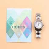 Rolex - Pre-owned Lady-Datejust 26mm Mother of Pearl Diamond Dial Oyster Bracelet 179174