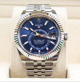 Rolex - Unworn Stainless Steel Sky-Dweller Blue Dial Jubilee Bracelet 336934
