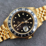 Rolex - Pre-owned 40mm Yellow Gold GMT-Master Black Nipple Dial Jubilee Bracelet 16758