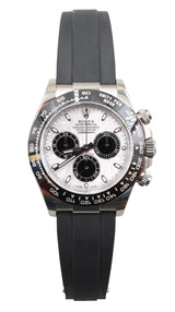 Rolex - Pre-owned White Gold Daytona Meteorite Dial OysterFlex 116519LN