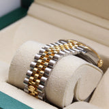 Rolex - Unworn Two Tone Yellow Gold Datejust 36 Mother of Pearl Diamond Dial Jubilee Bracelet 116233 NOS FULL STICKERS