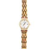 Patek Philippe - Pre-owned Yellow Gold Calatrava Mother of Pearl Diamond & Ruby Dial 3964-12