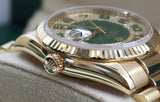 Rolex - Pre-owned Yellow Gold Day-Date 36 Green Diamond Dial 118238