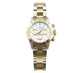 Rolex - Pre-owned Two Tone Yellow Gold Daytona Zenith White Dial 16523