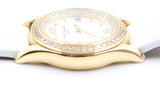 Patek Philippe - Pre-owned Rose Gold Calatrava Mother of Pearl Diamond Dial Diamond Bezel 4906R