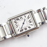 Cartier - Pre-owned Stainless Steel Tank Must De Cartier Large 33.7 x 25.5mm WSTA0052
