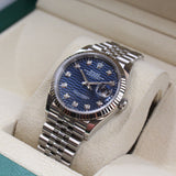 Rolex - Pre-owned Datejust 36 Blue Diamond Motif Jubilee 126234