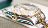 Rolex - Pre-owned Two Tone Yellow Gold Lady-Datejust 26mm "Meteorite" DIamond Dial Diamond Bezel Jubilee Bracelet  179383