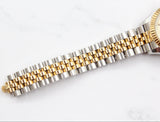 Rolex - Pre-owned Two Tone Yellow Gold Lady-Datejust 28mm Champagne Index Dial Jubilee Bracelet 279173