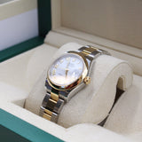 Rolex - Unworn Two Tone Yellow Gold Datejust 31  White Roman Dial Two-Tone Yellow Gold Oyster Bracelet 278243