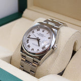 Rolex - Pre-owned Stainless Steel Datejust 36 White Roman Dial 126200