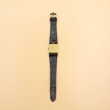 Rolex - Pre-owned Yellow Gold Cellini Orange Dial Black Leather Strap 4014
