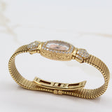 Audemars Piguet - Pre-owned Yellow Gold Charleston 15 x 23mm White Dial Diamond Bezel 67178