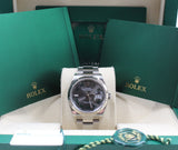 Rolex - Unworn Datejust 36 Black Wimbledon Dial Oyster Bracelet 126234