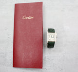 Cartier - Pre-owned White Gold Tank Française Chronoflex Chronograph 28 x 36mm White Dial WE100451