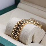 Rolex - Unworn Yellow Gold Datejust 31 Silver Diamond Dial Presidential Bracelet 278278