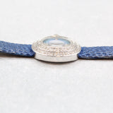 Audemars Piguet - Pre-owned White Gold Themis 25 x 29mm Blue Mother of Pearl Diamond Dial Diamond Bezel 67395BC