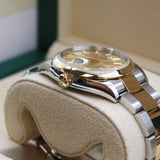 Rolex - Pre-owned Two Tone Yellow Gold Datejust 36 Champagne Index Dial 126203
