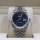 Rolex - Unworn Stainless Steel Datejust 36 Blue Roman Dial 126234