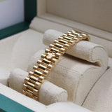Rolex - Unworn Yellow Gold Datejust 31 Green Diamond Dial Diamond Bezel Presidential Bracelet 278288RBR