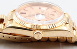 Rolex - Pre-owned Yellow Gold Day-Date 36 Salmon Pie Pan Dial 1803