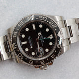 Rolex - Pre-owned Stainless Steel GMT-Master II 40mm Black Dial 116710LN