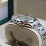 Rolex - Pre-owned Stainless Steel Oyster Perpetual 34 Pistachio Dial 124200