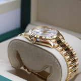 Rolex - Unworn Yellow Gold Datejust 31 Silver Diamond Dial Presidential Bracelet 278278