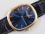 Patek Philippe - Pre-owned Yellow Gold Golden Ellipse Blue Dial 3738/100J