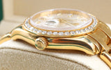 Rolex - Pre-owned Yellow Gold Day-Date Masterpiece Silver Diamond Dial Diamond Bezel 18948