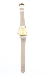 Patek Philippe - Pre-owned Rose Gold Calatrava Mother of Pearl Diamond Dial Diamond Bezel 4906R