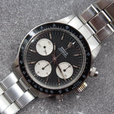 Rolex - Pre-owned Stainless Steel Daytona "Big Daytona" Black Dial 6240