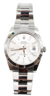 Rolex - Pre-owned Datejust 41mm Silver Dial Oyster Bracelet 126300