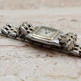 Cartier - Pre-owned Two Tone Yellow Gold Panthère 22mm Silver Dial 84083242