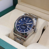 Rolex - Unworn Sky-Dweller Blue Dial NOS Stickers Oyster Bracelet 326934