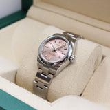 Rolex - Pre-owned Stainless Steel Oyster Perpetual 28mm Pink Index Dial Oyster Bracelet 276200